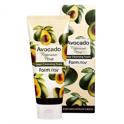 FarmStay Пенка очищающая с экстрактом авокадо - Avocado deep cleansing foam, 180мл