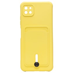 Чехол-накладка - SC304 с картхолдером для "Samsung SM-A226 Galaxy A22s 5G" (yellow) (208727)