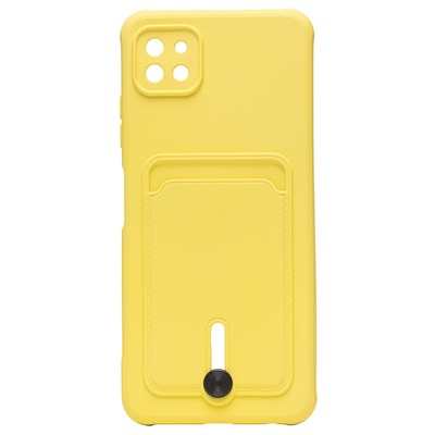 Чехол-накладка - SC304 с картхолдером для "Samsung SM-A226 Galaxy A22s 5G" (yellow) (208727)