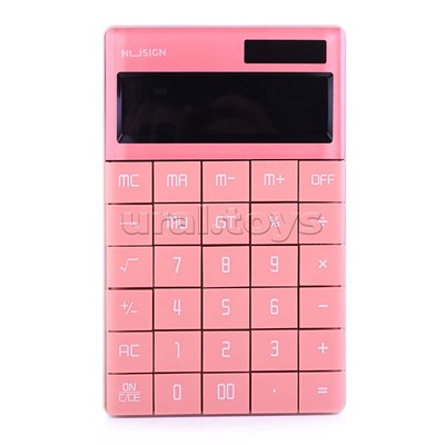 Калькулятор настольный, розовый, 12-разр.