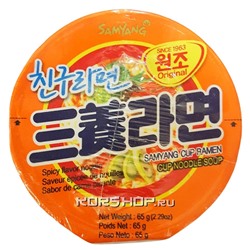 Лапша быстрого приготовления Samyang (Spicy Flavor) (стакан), Корея, 65 г Акция