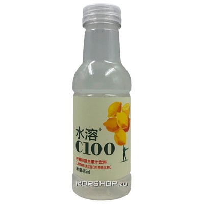 Напиток со вкусом лимона С100 Nongfu Spring, Китай, 445 мл. Акция