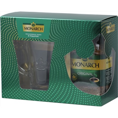 Monarch. Подарочный набор кофе и кружка 95 гр. карт.упаковка