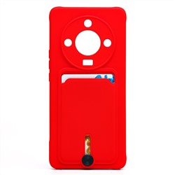 Чехол-накладка - SC304 с картхолдером для "Honor X9b" (red) (224951)