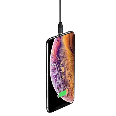 Кабель USB - Apple lightning Hoco U76 Fresh магнитный (повр. уп)  120см 2A  (black)