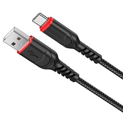 Кабель USB - Type-C Hoco X59 Victory  300см 2,4A  (black)