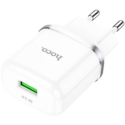 Адаптер Сетевой Hoco N3 Special USB 3A/18W (white)