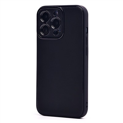 Чехол-накладка - PC084 экокожа для "Apple iPhone 13 Pro" (black) (219662)