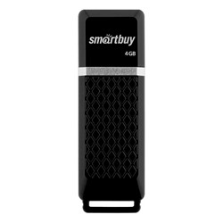 Флэш накопитель USB  4 Гб Smart Buy Quartz (black)