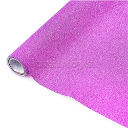 Пленка самоклеящаяся с блестками 45x100 см, розовая, PP 100 мкм, в рулоне