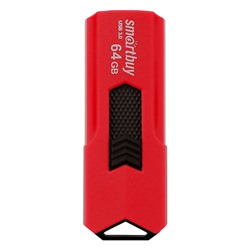 Флэш накопитель USB 64 Гб Smart Buy STREAM 3.0 (red)