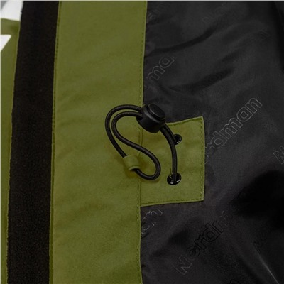 9-1197-G03 (хаки) Куртка-парка утепленная Nordman Wear с мембраной (размеры 110-140)