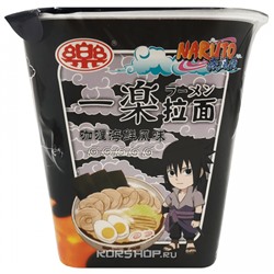 Лапша б/п со вкусом карри и морепродуктов Yile Noodles Naruto (черная), Китай, 100 г Акция