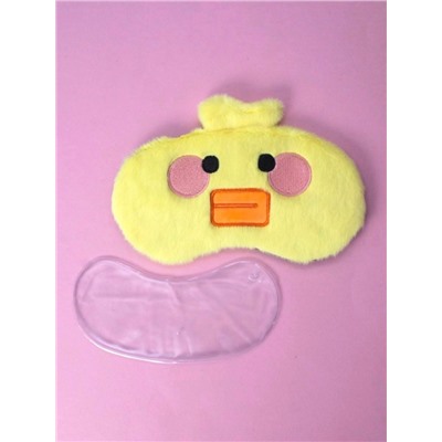 Маска для сна гелевая "Baby duck", yellow