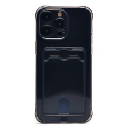 Чехол-накладка - SC276 с картхолдером для "Apple iPhone 15 Pro Max" (black)