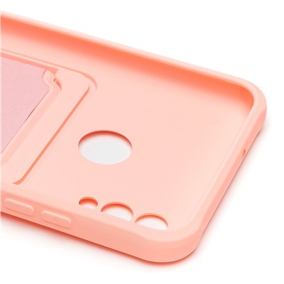 Чехол-накладка - SC304 с картхолдером для "Huawei Honor 10 Lite/P Smart 2019" (light pink) (208686)