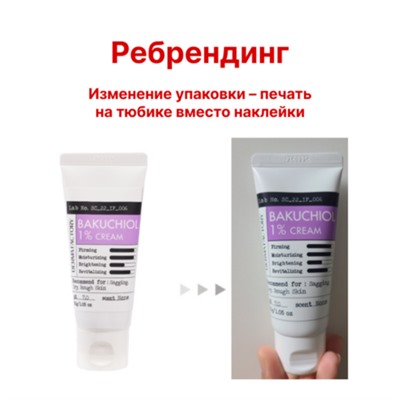 Derma Factory Крем для лица питательный с бакучиолом для проблемной кожи - Bakuchiol 1% cream, 30мл