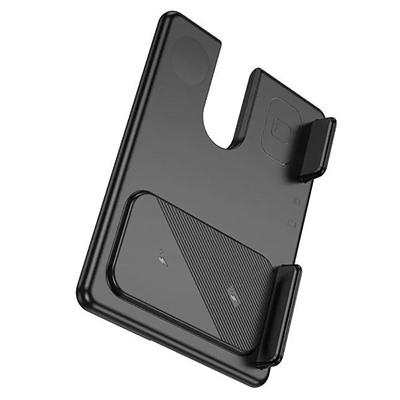 ЗУ Сетевое Беспроводное Hoco CQ2 Flash folding 3-in-1 for Samsung (black)