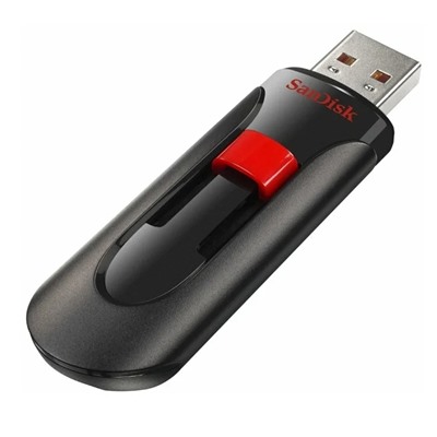 Флэш накопитель USB 64 Гб SanDisk Cruzer Glide (black)