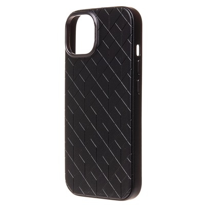 Чехол-накладка - SM089 SafeMag экокожа  для "Apple iPhone 15" (black)