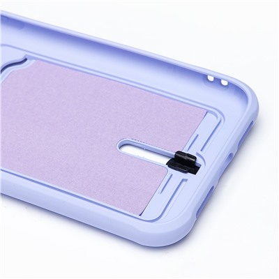 Чехол-накладка - SC304 с картхолдером для "Apple iPhone XR" (dark violet)