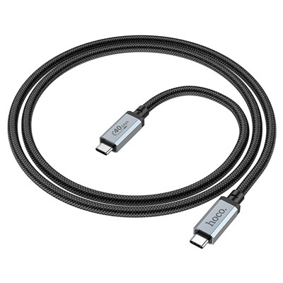 Кабель USB 4.0 Hoco US05 Thunderbolt 4 Pro (40Gbps) 100W 100см 5A  (black)