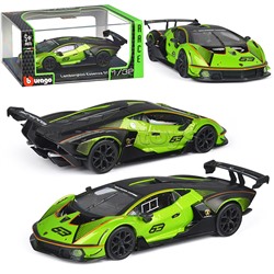 Гоночная машинка die-cast Lamborghini Essenza SCV12, 1:32, зеленая