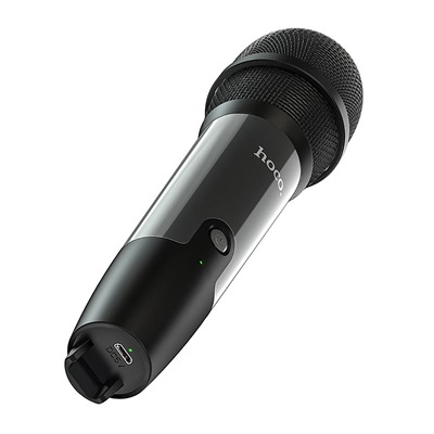 Портативная акустика Hoco BS41 Plus, 2 микрофона BT (black)