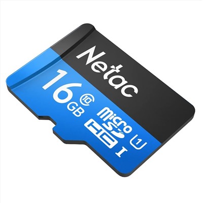 Карта флэш-памяти MicroSD 16 Гб Netac P500  Standard  UHS-I (90 Mb/s) без адаптера (Class 1class 10)