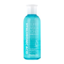 FarmStay Тонер суперувлажняющий с гиалуроновой кислотой - Hyaluronic acid super aqua toner, 200мл