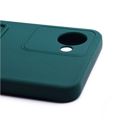 Чехол-накладка - SC315 с картхолдером для "OPPO realme C30" (dark green) (214445)