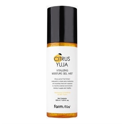 FarmStay Гель-спрей увлажняющий с экстрактом юдзу - Citrus yuja vitalizing moisture gel mist, 120мл