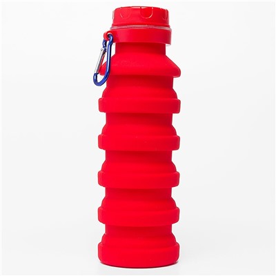 Бутылка для воды - BL-002 (red), 400 мл, складная (повр. уп.) (red)
