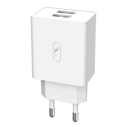 Адаптер Сетевой SKYDOLPHIN SC30 (повр. уп.) 2USB 2,1A/10W (white)