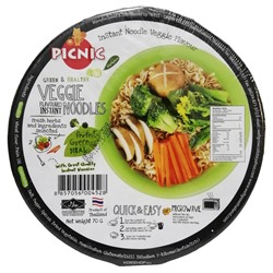 Лапша б/п со вкусом овощей Picnic (чашка), Таиланд, 70 г Акция