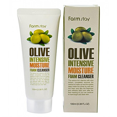 FarmStay Пенка очищающая с экстрактом оливы - Olive intensive moisture foam cleans, 100мл