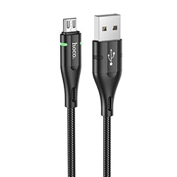 Кабель USB - micro USB Hoco U93  120см 2,4A  (black)