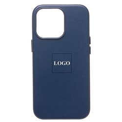 Чехол-накладка ORG SM002 экокожа SafeMag для "Apple iPhone 14 Pro" (pacific blue)