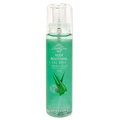 Гель мист для лица с экстрактом алоэ вера Aloe Soothing Gel Mist Grace Day, Корея, 120 мл Акция