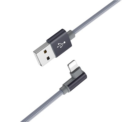 Кабель USB - Apple lightning Borofone BX26 Express  100см 2,4A  (gray)