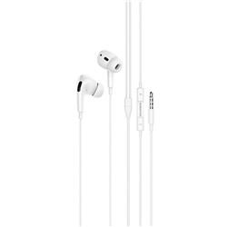 Проводные наушники с микрофоном внутриканальные Borofone BM30 Pro Original Jack 3,5  (white)