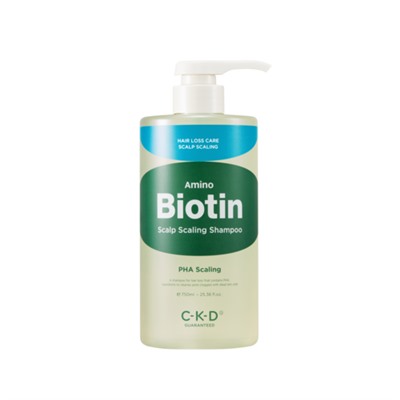 CKD Шампунь очищающий с биотином - Amino biotin scalp scaling shampoo, 750мл