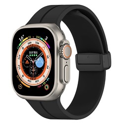 Ремешок - ApW29 Apple Watch 38/40/41мм силикон на магните (black)