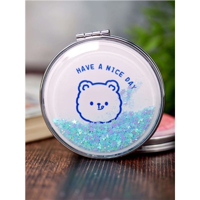 Зеркало "Head bear", blue