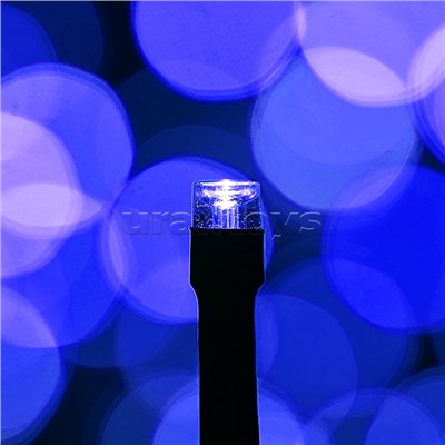 Электрогирлянда светодиодная 10 м, 100 ламп, синий