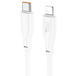 Кабель Type-C - Apple lightning Hoco X93 Force PD 20W 200см 3A  (white)