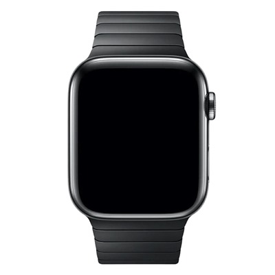 Ремешок - ApW34 металл блочный на застежке Apple Watch 42/44/45/49мм (black)