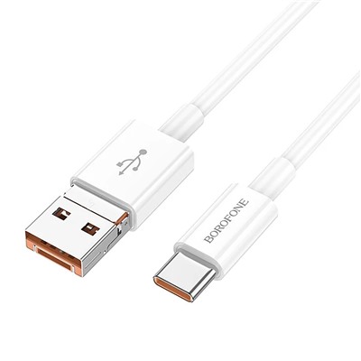 Кабель USB - Type-C Borofone BX102 Winner 60W 100см 3A  (white)