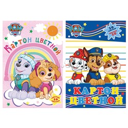 Картон цветной 10 цв. 10 л. А4 "Paw Patrol"