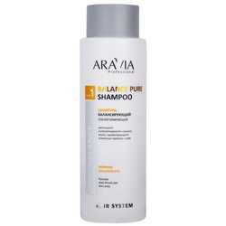 Шампунь балансирующий себорегулирующий Balance Pure Shampoo Aravia, Professional 400 мл